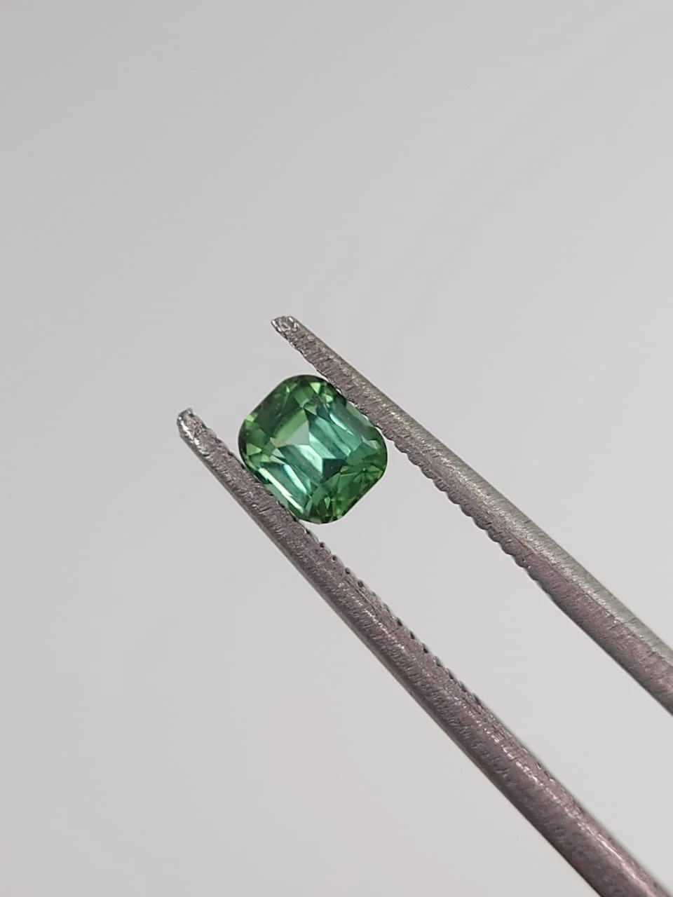 0.42ct Natural Green Tourmaline Cushion Cut Loose Gemstone from Afghanistan — view 2